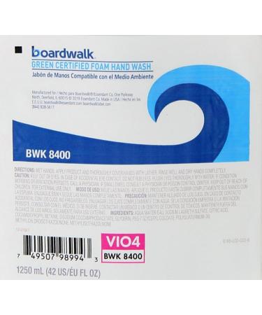 Buy Boardwalk 6165-04-GCE00VL Green Certified Fragrance-Free Foam Soap Refills - 1250 mL (4/Carton) | Eco-Friendly International Shipping - Buy Online on GoSupps.com