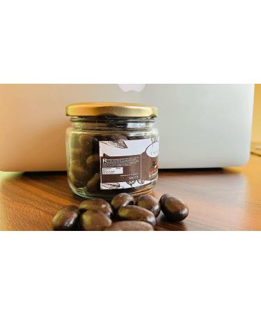 THE EDIBLES Dark Chocolate Coated California Almonds 200 gms Dark chocolate almond_Packing May Vary - Buy Online on GoSupps.com