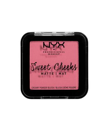 NYX PROFESSIONAL MAKEUP Sweet Cheeks Matte Blush, Rose & Play 1 Count (Pack of 1) Rose & Play