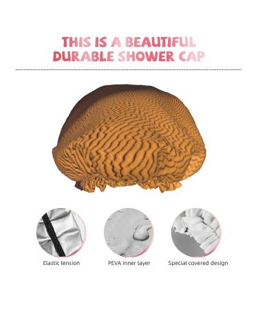 Sahara Desert Sand Dunes Printed Shower Cap - Waterproof, Fits All Head Sizes and Hair Textures for Women - Buy Online on GoSupps.com