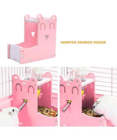 xihan123 Hamster Bowl Plastic Rabbit Food Bowls Durable Resuable Rabbit Hay Feeder For Allow To Keep The Cage Area Clean Help Reduce Hay Waste set-pink - Buy Online on GoSupps.com