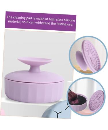 VOSAREA 4pcs Makeup Brush Cleaning Box - Silicone Brush Cleaner Mat for Easy Makeup Tool Care | Shop Internationally - Buy Online on GoSupps.com