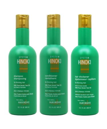 Hinoki Shampoo & Conditioner & Hair Thickener 10.1oz"Set"