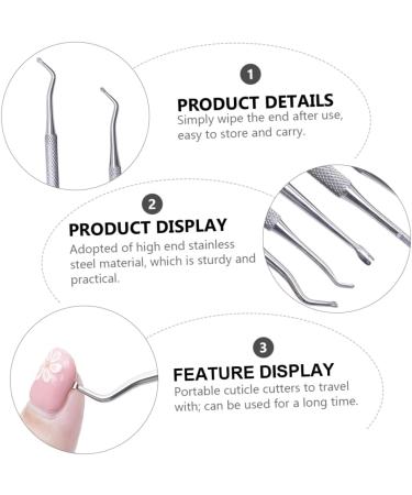 minkissy 1 Set Manicure Tools Reverse Cuticle Trimmer Nippers Pusher Professional Pedicure Tools Cuticle Stick Cuticle Tool Cuticle Remover Tweezers for Craft Grid Stainless Steel Slicer - Buy Online on GoSupps.com