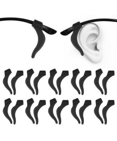 Wllhyf 10 pairs of silicone glasses ear pads prevent the glasses from slipping soft comfortable glasses ear bruises Transparent anti-slip ear grabs for sunglasses reading glasses (black) - Buy Online on GoSupps.com
