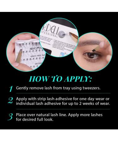 Ardell Soft Touch Individual False Eyelashes Medium Black 4 Pack - Knot-Free - Buy Online on GoSupps.com