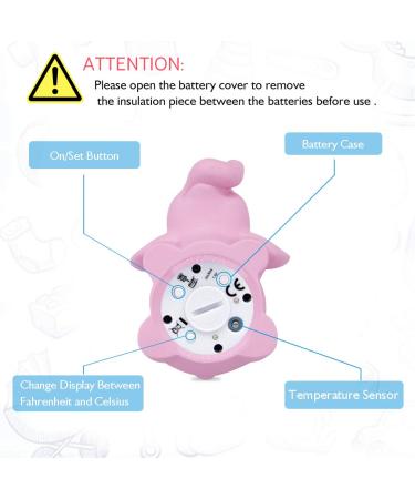 Doli Yearning Baby Bath Thermometer|Kids' Bathroom Safety Product|Fahrenheit and Celsius|Baby Bath Floating Toys|Water Thermometerâ¦ Pink - Buy Online on GoSupps.com