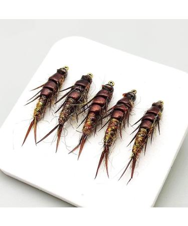 5 x Fly Fishing Hooks - Nymph Stonefly Bait for Trout Perch & Grayling | International Shipping Available - Buy Online on GoSupps.com