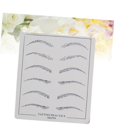 DOITOOL 6 pcs Permanent Skin Fake Microblading Cosmetic Practice Supply for Eyebrow Makeup - Buy Online on GoSupps.com