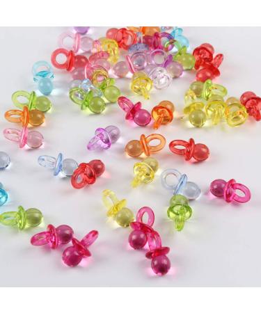 EXCEART 80 Mixed Color Acrylic Pacifier Set for Toddlers | Comfort & Dental Grip Ring | Perfect Gift - Buy Online on GoSupps.com