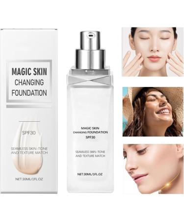  Yplkm Color Changing Foundation | Self-Adjusting Base Moisturizing Cream SPF 30 Natural Coverage Unified Light For Women - Buy Online on GoSupps.com