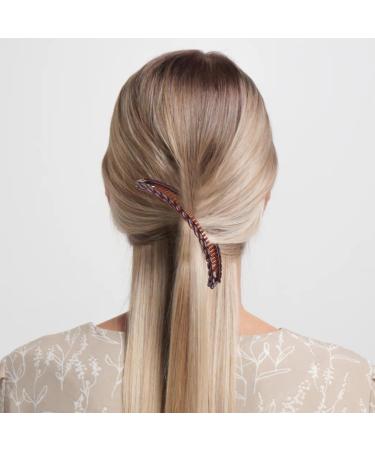 8 Pieces Banana Hair Clips Banana Grip Comb Fish-Shaped Ponytail Banana Clips Retro Banana Clips Ponytail Banana Clip Hair Accessories Suitable for Thick Hair and Fine Hair (Black + Coffee) - Buy Online on GoSupps.com