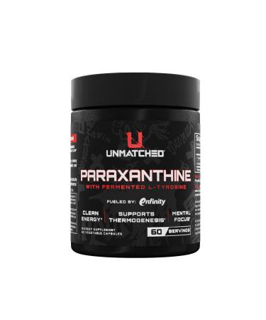 Unmatched Paraxanthine with Fermented L-Tyrosine | Natural Stimulant for Clean Energy | Supports Thermogenesis | Enhanced Focus & Blood Flow | 60 Vegetable Capsules