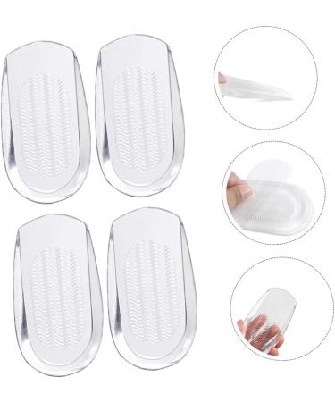 FRCOLOR Heel Pads for Plantar Fasciitis - Comfort Gel Inserts for Men & Women - 2 Pairs Transparent Sneaker Cushions 12x6.5cm - Buy Online on GoSupps.com