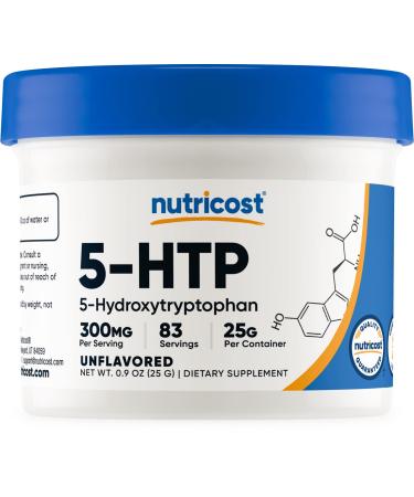 Nutricost 5-HTP Powder 25 Grams (300mg Per Serving) - Gluten Free & Non-GMO, Pure 5-htp - Buy Online on GoSupps.com