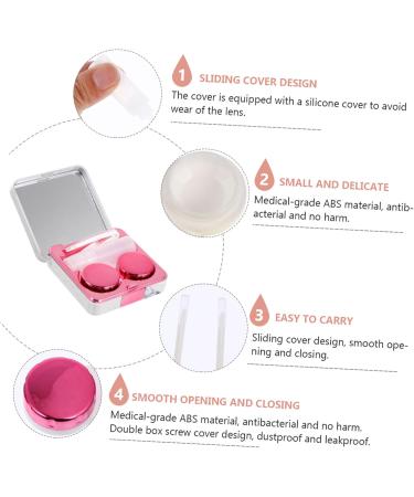 JECOMPRIS 8-Piece Square Glasses Case Travel Set - Eye-Catching Contact Lens Holder & Organizer - Colored Lenses Storage Box Durable ABS - Buy Online on GoSupps.com