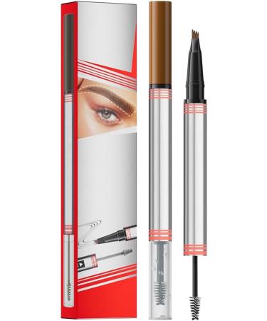 4Pcs Double Sided 2 in 1 Color Eyebrow Pen 2025 Quadruple Microblading Eyebrow Pen Long Lasting Water Resistant Drying Color Revealing 4 Colors Sealing Eyebrow Gel for Women - Buy Online on GoSupps.com