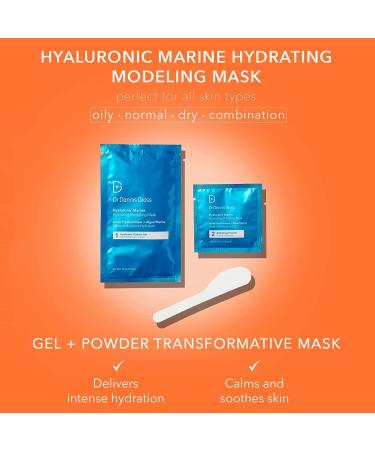 Dennis Gross Hyaluronic Marine Modeling Mask - 4 Treatments for Dehydrated Skin, Dull Complexion, Fine Lines & Wrinkles - Buy Online on GoSupps.com