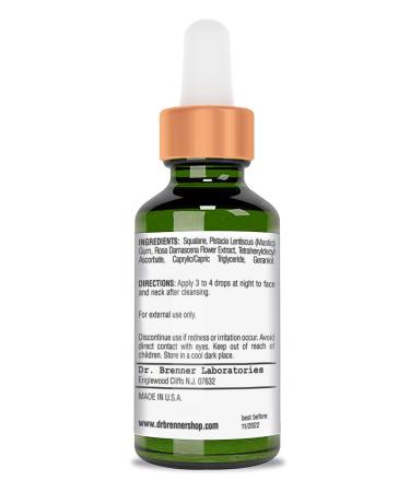 Dr. Brenner Vitamin C Serum Night Oil with Squalane & Rose Oil - 1 oz for Firm & Glowing Skin - Buy Online on GoSupps.com