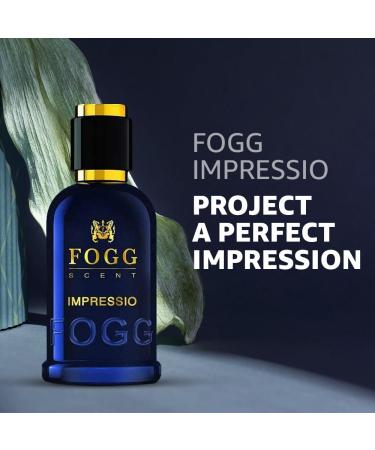 FOGG Men Spray Scent Impressio Perfume Long-Lasting Fresh & Powerful Fragrance Spray Eau De Parfum 100Ml - Buy Online on GoSupps.com