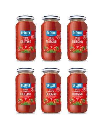 De Cecco Brothers 6x De Cecco Ready Cherry Sauce with Fresh Fennel Tomatensaus Kantenklare saus met verse venkel 300 g