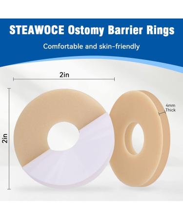 Ostomy Barrier Rings - Mouldable Colostomy Rings for Stoma Care | Prevent Leakage - Pack of 10 - Buy Online on GoSupps.com