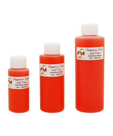 Strawberry Banana Fragrance Oil - 4 Fl Oz Plastic Bottle (120ml) 4 Fl Oz (Pack of 1)