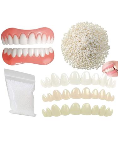 Three Temporary Tooth Repair Kits  Thermal bonding Accessories Beads Women's veneers Upper and Lower Teeth Beauty Teeth Quickly Restore Your Confident Smile