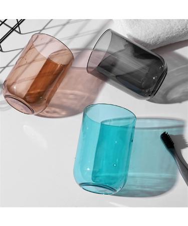 DIGJOBK Zahnb rstenbecher - Transparente Zahnputzbecher f r Zuhause | Blaues Plastik Mundsp lbecher | Ideal f r Badezimmer & Mundhygiene | Internationaler Versand - Buy Online on GoSupps.com