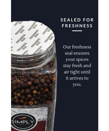 Simply Ingredient Tellicherry Whole Black Peppercorns 18oz (510g) Black Pepper Grinder Refill Non- GMO - Buy Online on GoSupps.com