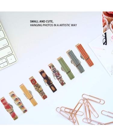 Tyenaza 50pcs Mini Natural Raw Wood Clips - 35x7mm Craft Decoration Clips for Photos & Clothes - Ideal for DIY Projects - Buy Online on GoSupps.com