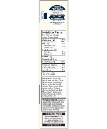 Quaker Protein Pancake Mix 650g Pack of 1 High Protein 650 g (Pack of 1) - Buy Online on GoSupps.com
