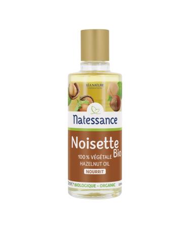 Natessance - Organic Hazelnut Oil - 100% Pure - Certified Organic - 100ml Bottle