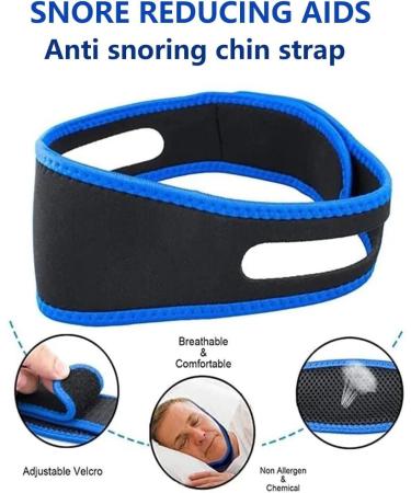 Adjustable Anti Snoring Chin Strap for Men and Women - CPAP Users - Stop Snoring Mouth Tape Device - Hard Hat Chin Straps - Universal Fit - Buy Online on GoSupps.com