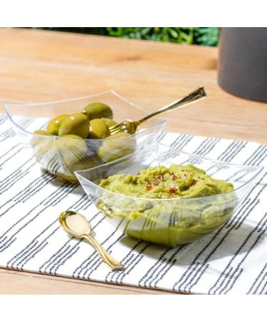 Gold Mini Spoons - 36 Count Disposable 4 inch Tiny Spoons for Desserts, Appetizers, and Tastings - Elegant Gold Plastic Utensils by Posh Setting - Buy Online on GoSupps.com