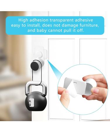 8 Pcs Rotatable Self Adhesive Door Stoppers for Kids - Child Safety Finger Guards and Anti Door Slam Stopper - Buy Online on GoSupps.com