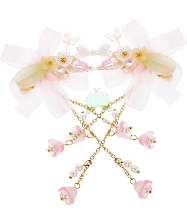 Beaupretty 4 Pairs tassel flower hair clip girl hair accessories hair accessories for girls baby hair accessories flower headpiece pink hair clip baby clips for hair Hanfu child China - Buy Online on GoSupps.com