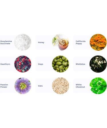 Sambrosa Sweet Dreams Night Syrup - Natural Non-Habit Forming Sleep Aid with Doxylamine, Honey, and Organic Herbs - 100ml - Buy Online on GoSupps.com