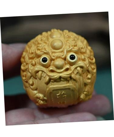 Healeeved 3st-Orcher Kylin Statue - Wooden Chinese Feng Shui Decoration Pi Yao Tea Pet & Baoding Bays Bagua - Perfect Gift from Peach & Boxwood - Buy Online on GoSupps.com