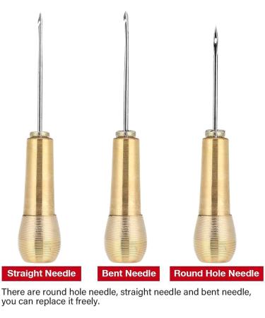 Copper Handle Sewing Awl Set - Leather Craft Stitcher Tool (2 Pack) - Buy Online on GoSupps.com