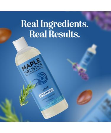 After Swim Shampoo for Kids & Adults - Chlorine Removal Clarifying Shampoo with Tea Tree & Rosemary - Gentle Swim Shampoo for Swimmers - Buy Online on GoSupps.com