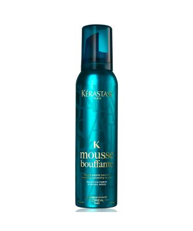 KERASTASE Mousse Bouffante Hair Mousse | Volumizing and Bodying Styling Product | Strong Hold | Heat Protectant | With Vitamins | For All Hair Types | 5.1 Fl Oz