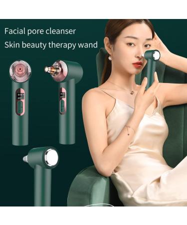 Blackhead Remover Vacuum with Hot Cold Compress | Electric Pore Suction Tool with Light Therapy | Acne Pimple Extractor and Facial Cleanser - Buy Online on GoSupps.com