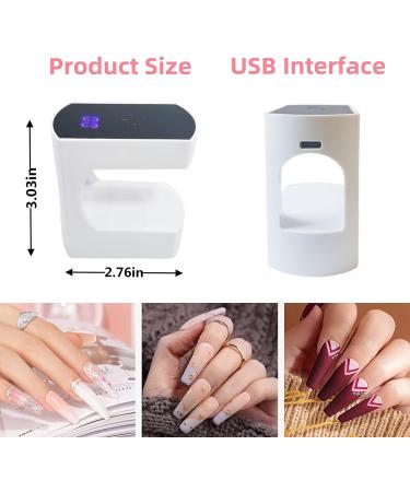 Lishumei Mini LED Nail Lamp 24W UV Light with Timer | Portable USB Nail Dryer for Gel Nails | Quicky-Dry UV Lamp for Travel Manicure Art - Buy Online on GoSupps.com