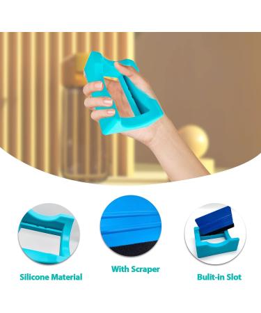 YEJAHY Silicone Cup Cradle for Tumbler Crafting - Vinyl Decals & Felt Edge Squeegee for Perfect Decal Alignment - Buy Online on GoSupps.com