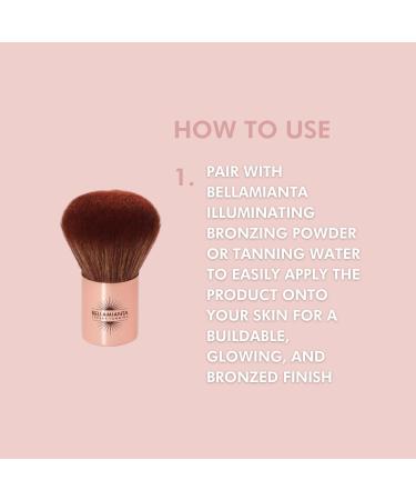 Bellamianta Luxury Baby Kabuki Bronzing Brush - Buy Online on GoSupps.com