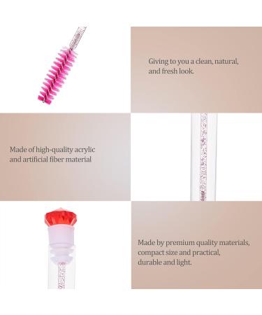 Shop Minkissy 8Pcs Diamond Mascara Brush & Tubes - Disposable Eyelash Care & Crystal Magic Wands for Perfect Lashes - Buy Online on GoSupps.com