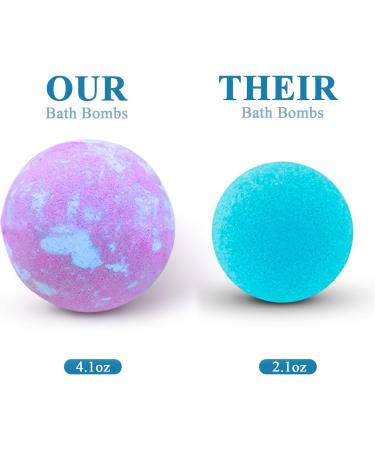 Bath Bombs for Women Gifts 4 Bath Bombs with 2 Scented Candles Bubble Spa Bath Moisturizing Skin Bath Bombs Gifts for Her 4 Count (Pack of 1) - Buy Online on GoSupps.com
