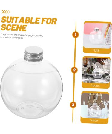 GRIRIW 10pcs Transparent Spherical Bottle Christmas Tree Ornaments Clear Bottles Lightweight Juice Bottles - Buy Online on GoSupps.com