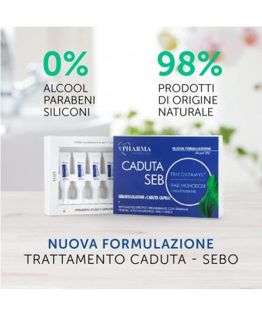 YLAT | Tricostamyl caduta-sebo Extra Forte 1 month specific treatment for fragile hair with oily skin Hardening and sebonormalizing action 10 ampoules of 3 ml. CAD. - Buy Online on GoSupps.com